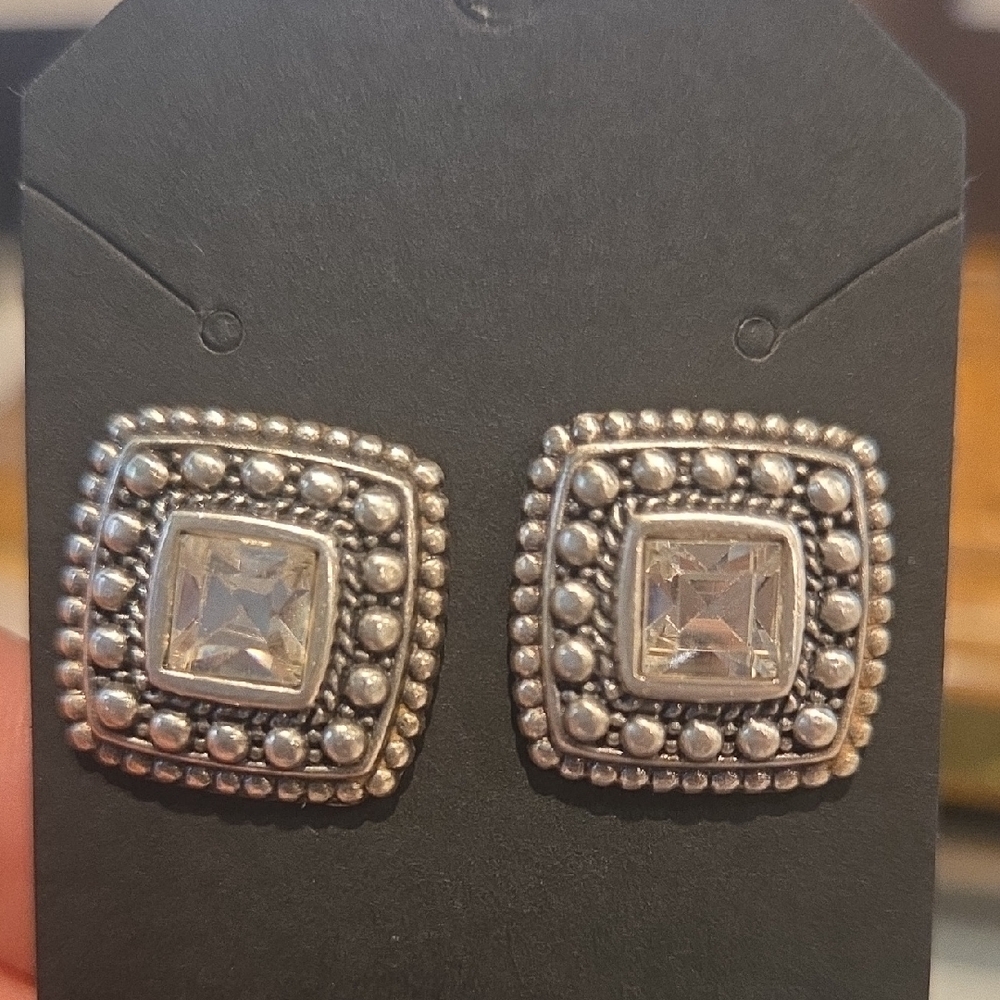 Elegant Silver Stud Earrings